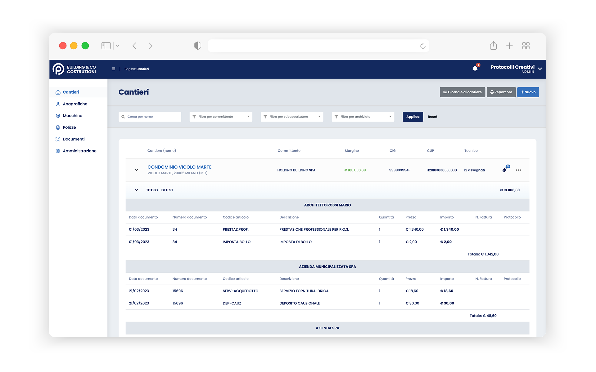 Software Cantieri